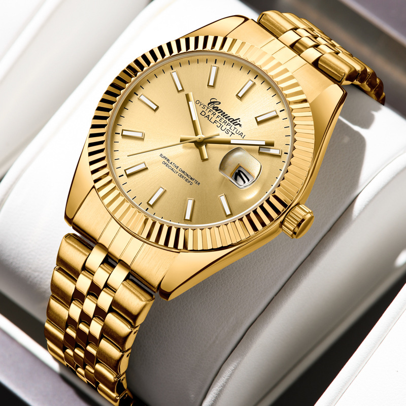 Smartwatch Watches For Women Smart - Reloj Dorado para Hombre con Luz