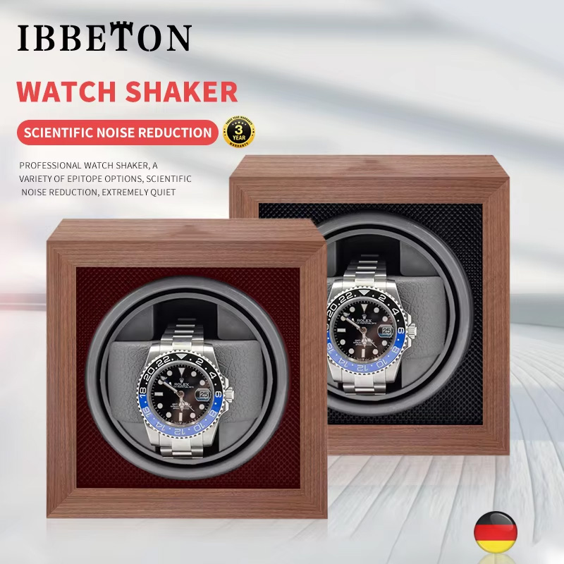 Watch Winder Single - IBBETON-enrollador de reloj de madera de