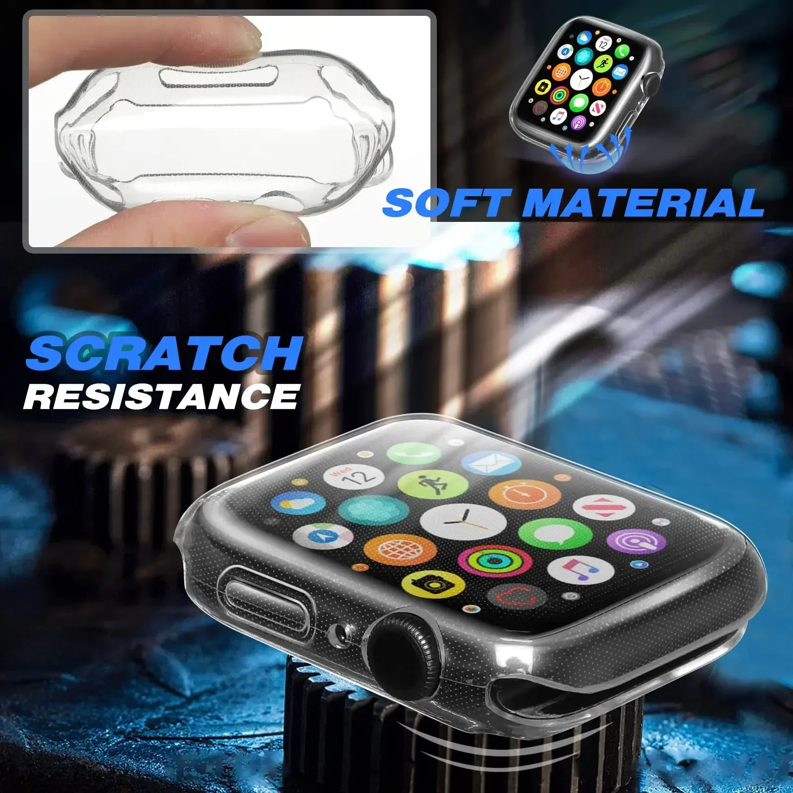 Funda para Apple Watch Case 44 - Smartwatch Watches For Women Smart reseña y precio