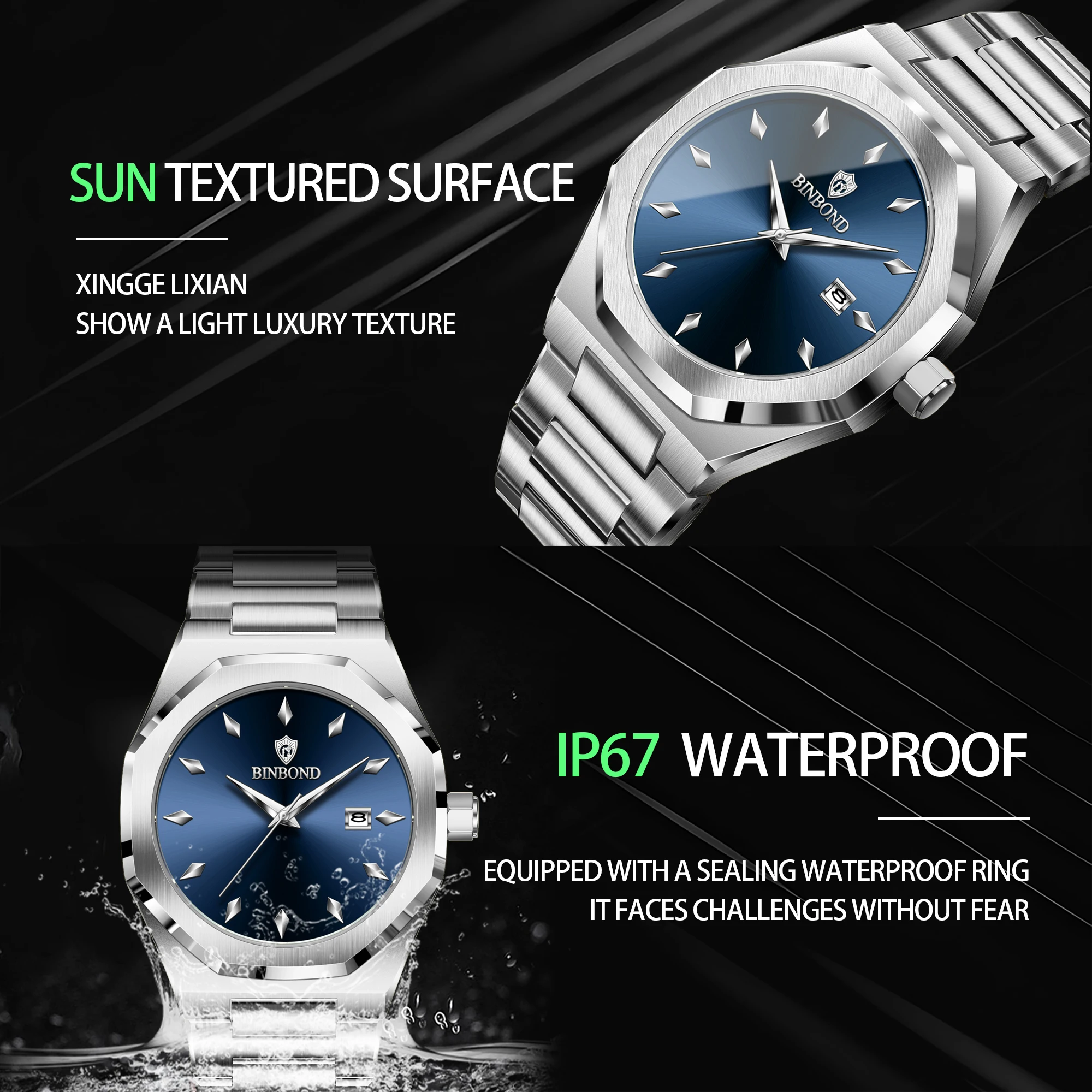 BINBOND, reloj de cuarzo para  - Smartwatch Branded Watches For Men reseña y precio