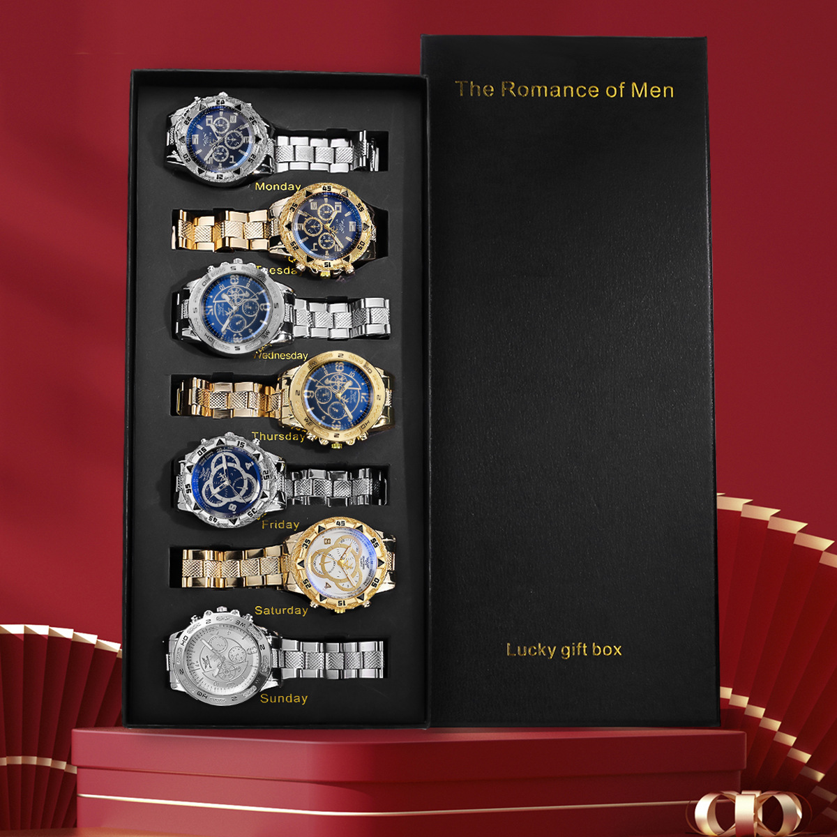 Reloj para Hombre, 7 Piezas, C - Smartwatch Premium Watches For Men reseña y precio