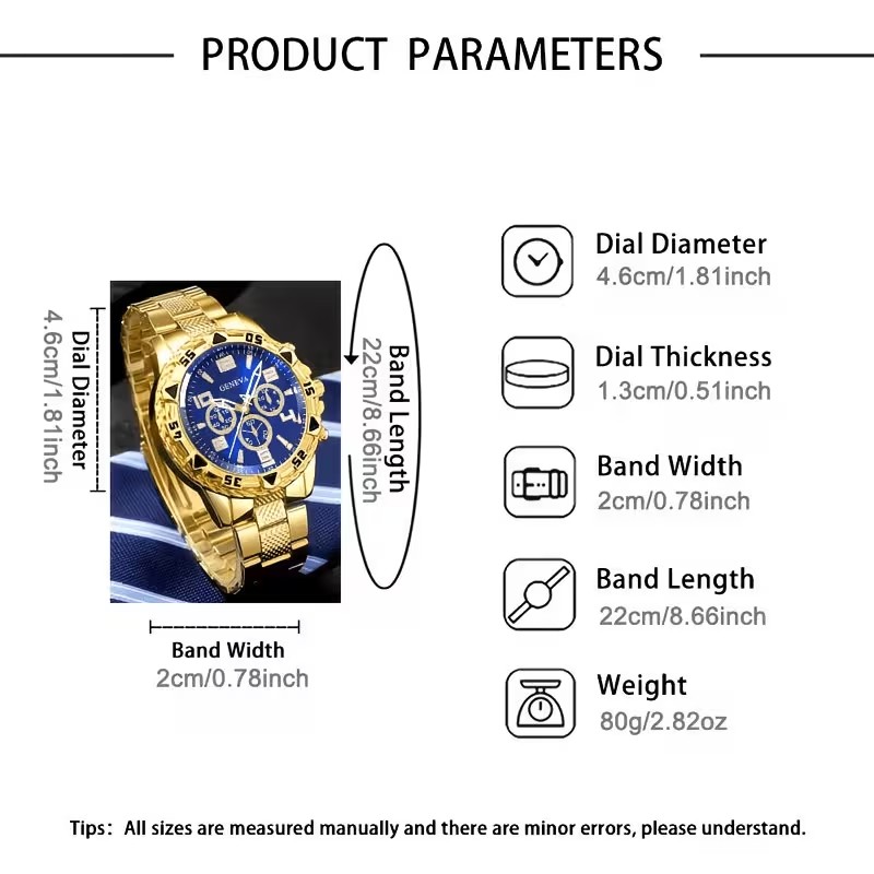 2 Relojes de Cuarzo Redondos d - Smartwatch Watches Birthday Gift For Men reseña y precio