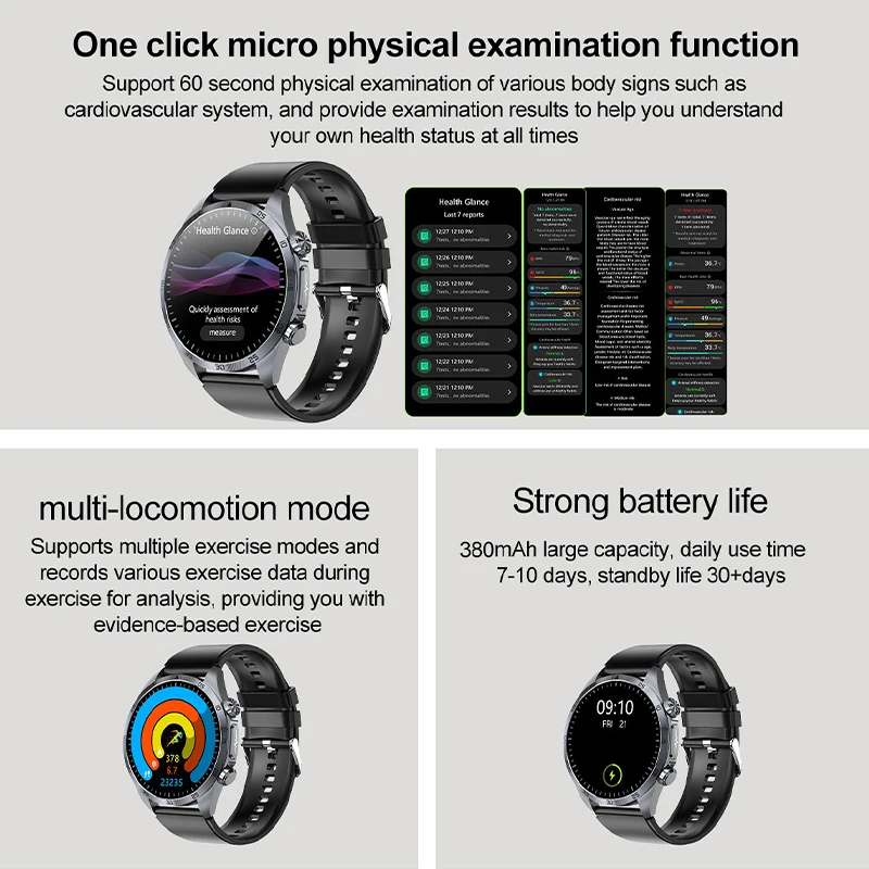 Nuevo reloj inteligente ECG +  - Smartwatch Online Watches For Men reseña y precio