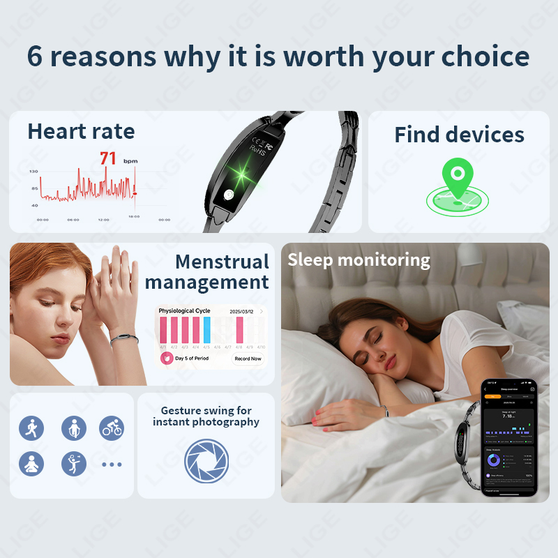 LIGE nuevas gran oferta pulser - Smartwatch Watches For Sale reseña y precio