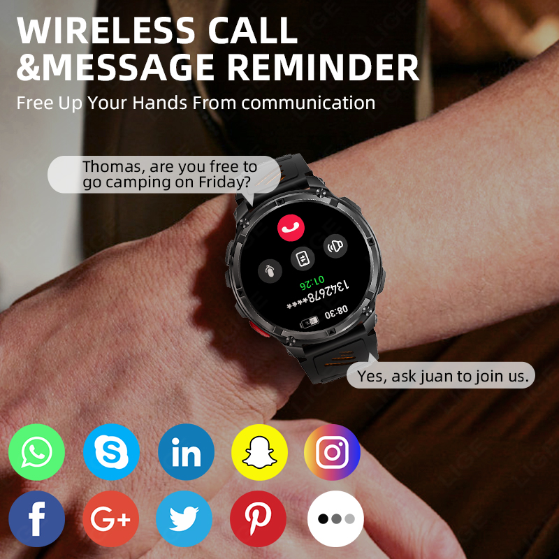 Reloj Inteligente LIGE 2026, G - Smartwatch Watches For Sale reseña y precio